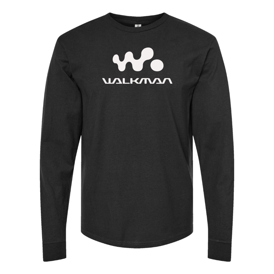 Men's Walkman Logo Cotton Long Sleeve T-Shirt