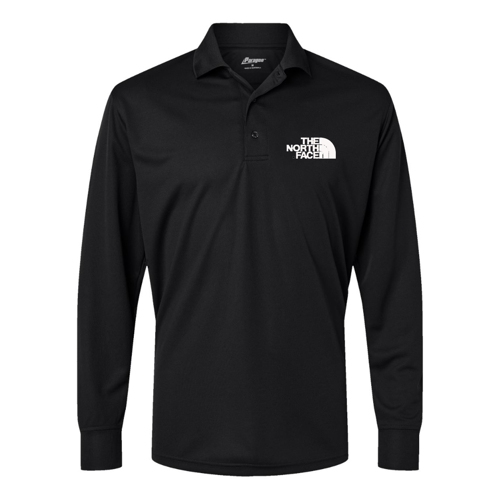 Men's  The North Face Black  Paragon Prescott Long Sleeve Polo