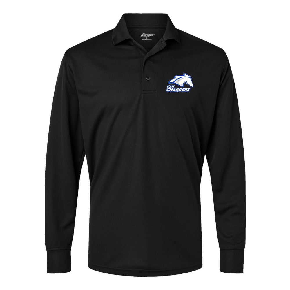 Men's Alabama Huntsville Chargers Paragon Prescott Long Sleeve Polo