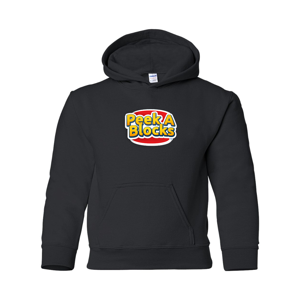 Youth  Peek A Blocks Gildan Heavy Blend  Hooded Sweatshirt