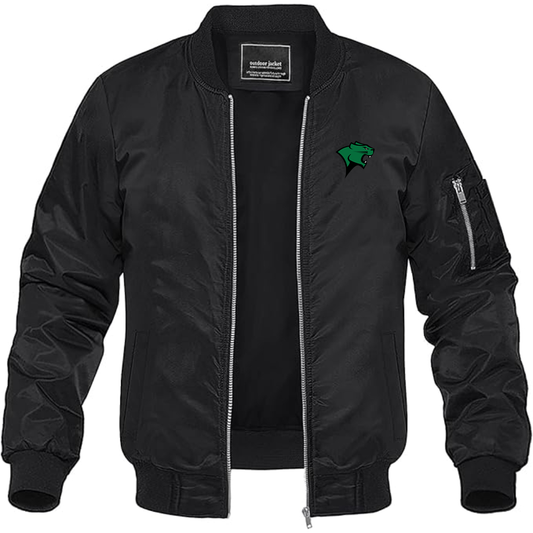 Men's Chicago State Cougars   Lightweight Bomber Jacket Windbreaker Softshell Varsity Jacket Coat