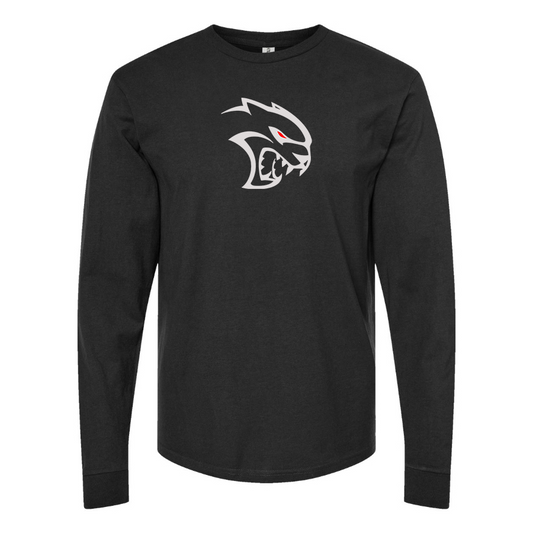 Men's Dodge Hellcat Logo Cotton Long Sleeve T-Shirt