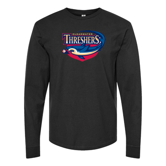 Men's Clearwater Threshers Logo Cotton Long Sleeve T-Shirt