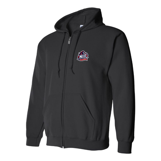 Men's NJIT Highlanders Logo  Zipper Hoodie
