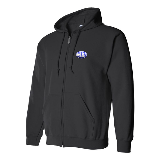 Men's Delage Logo Zipper Hoodie