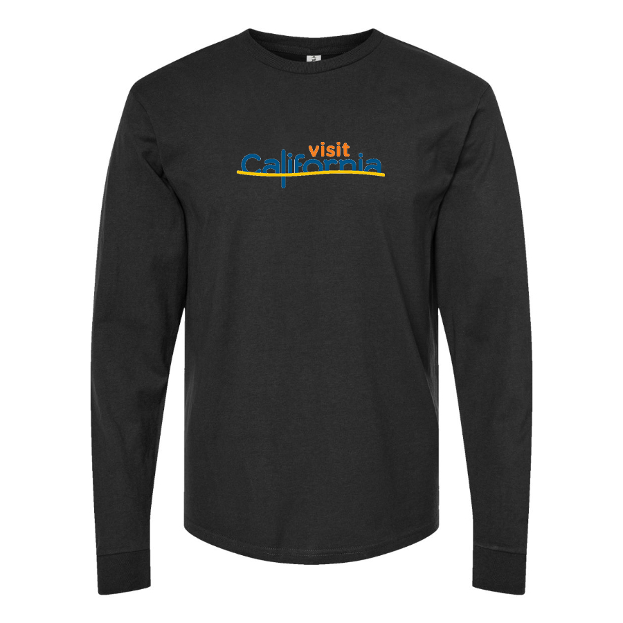 Men's  Visit California Cotton Long Sleeve T-Shirt