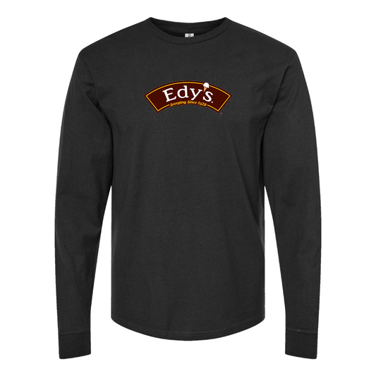 Men's Edys  Logo Cotton Long Sleeve T-Shirt