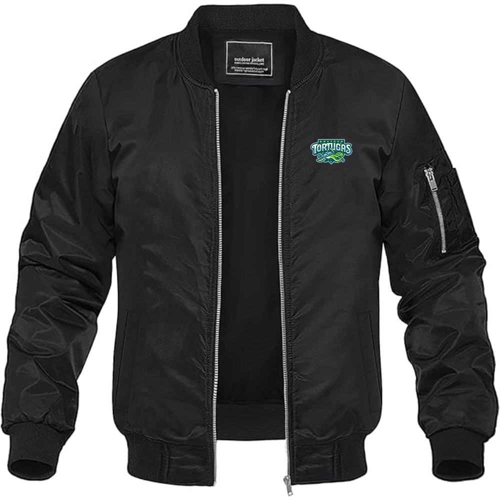 Men's Daytona Tortugas Logo Lightweight Bomber Jacket Windbreaker Softshell Varsity Jacket Coat