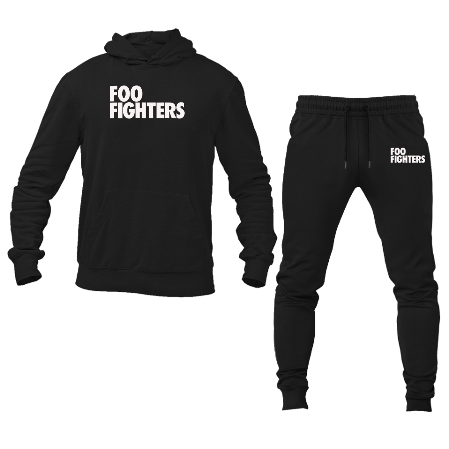 Men's Foo Fighters Logo Hoodie Joggers Set