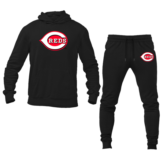 Men's Cincinnati Reds Logo Hoodie Joggers Set