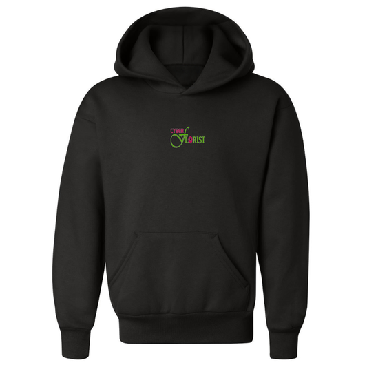 Youth Cyber Florist  Logo   Pullover Hoodie