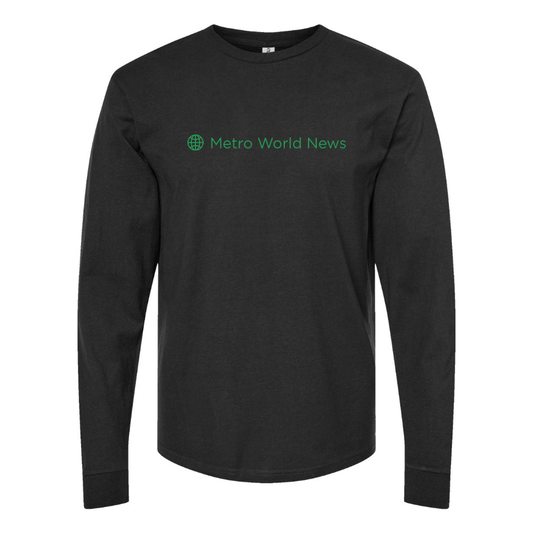 Men's  Metro International Logo Cotton Long Sleeve T-Shirt