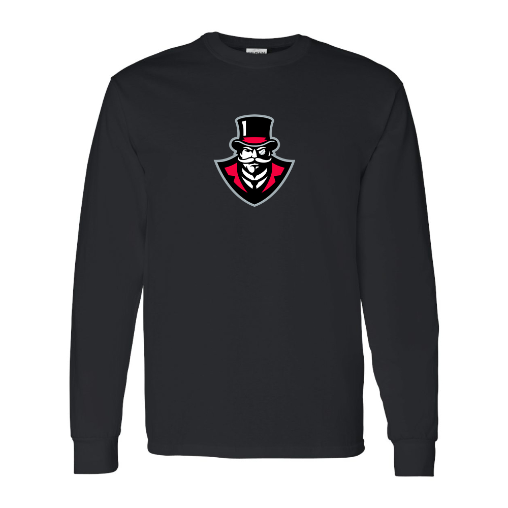 Men's  Austin Peay Governors  Gildan Heavy Cotton Long Sleeve T-Shirt