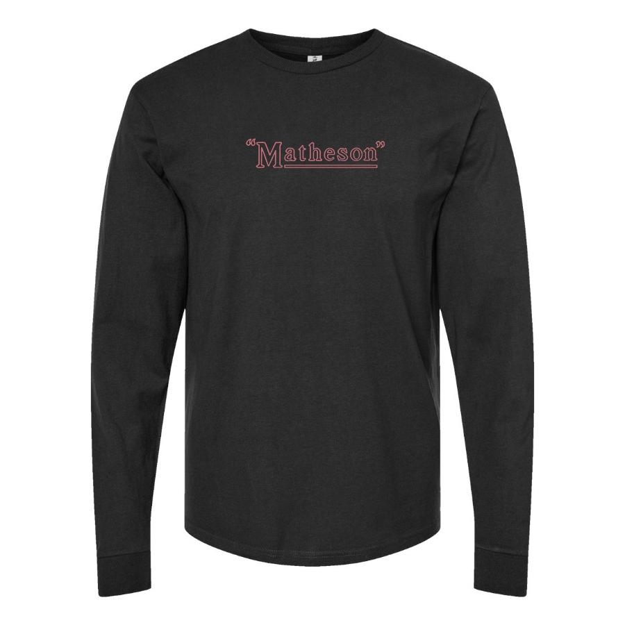 Men's Matheson Logo Cotton Long Sleeve T-Shirt