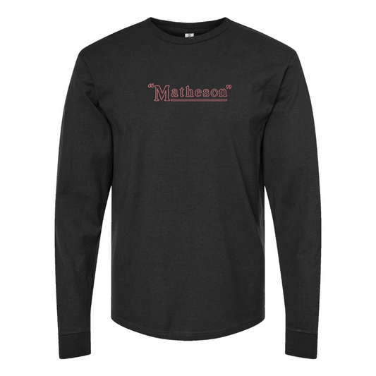 Men's Matheson Logo Cotton Long Sleeve T-Shirt
