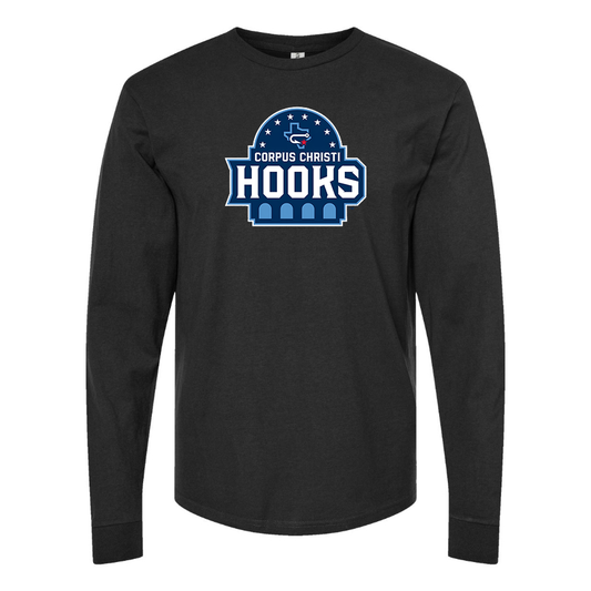 Men's Corpus Christi Hooks Logo Cotton Long Sleeve T-Shirt