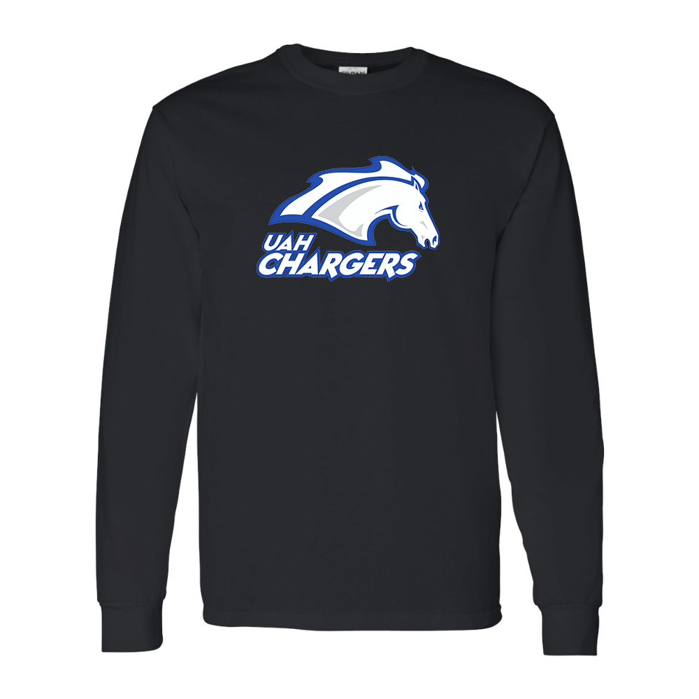 Men's Alabama Huntsville Chargers Gildan Heavy Cotton Long Sleeve T-Shirt