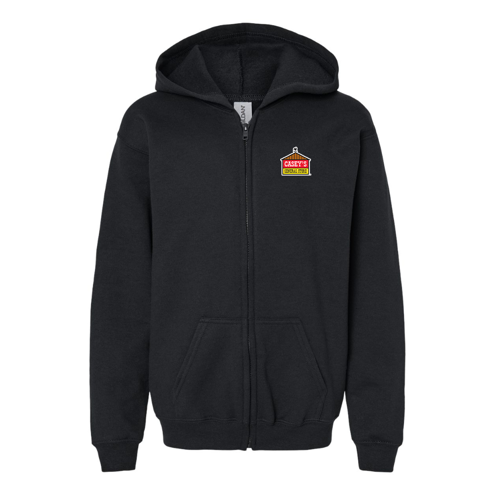 Youth Casey's General Store Gildan Heavy Blend Full Zip Hooded Sweatshirt