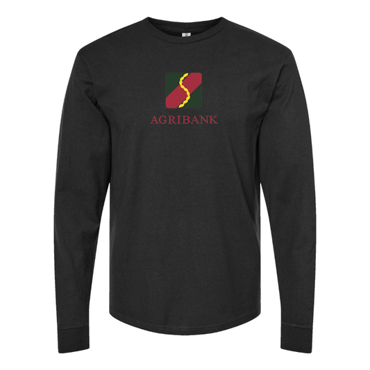 Men's Agribank  Logo Cotton Long Sleeve T-Shirt