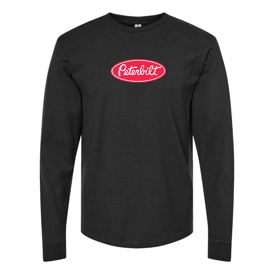 Men's Peterbilt Logo Cotton Long Sleeve T-Shirt