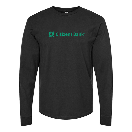 Men's Citizens Bank Logo Cotton Long Sleeve T-Shirt