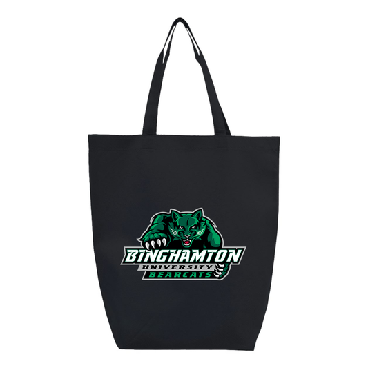 Binghamton Bearcats Q-Tees Non-Woven Gusset Bottom Tote