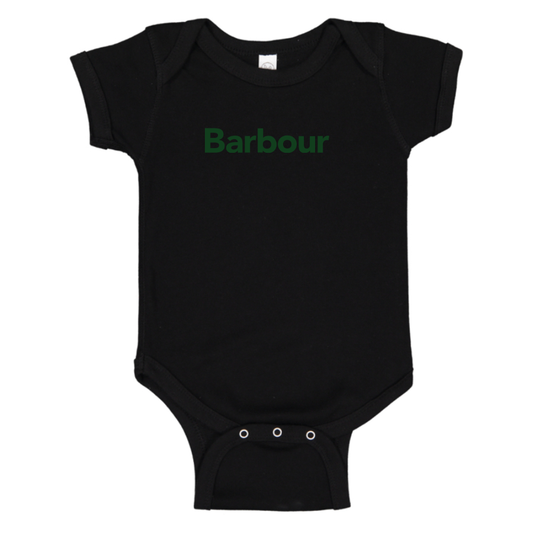 Barbour Logo Baby Onesie Romper