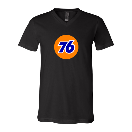 76 Gas Station BELLA  CANVAS - Jersey V-Neck T-Shirt