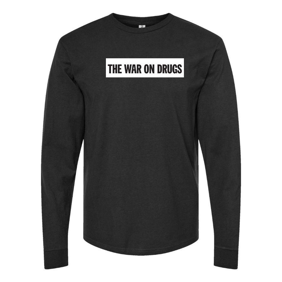 Men's The War on Drugs Logo Cotton Long Sleeve T-Shirt