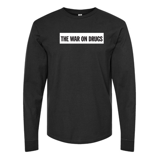 Men's The War on Drugs Logo Cotton Long Sleeve T-Shirt