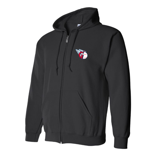 Men's Cleveland Guardians  Logo Zipper Hoodie