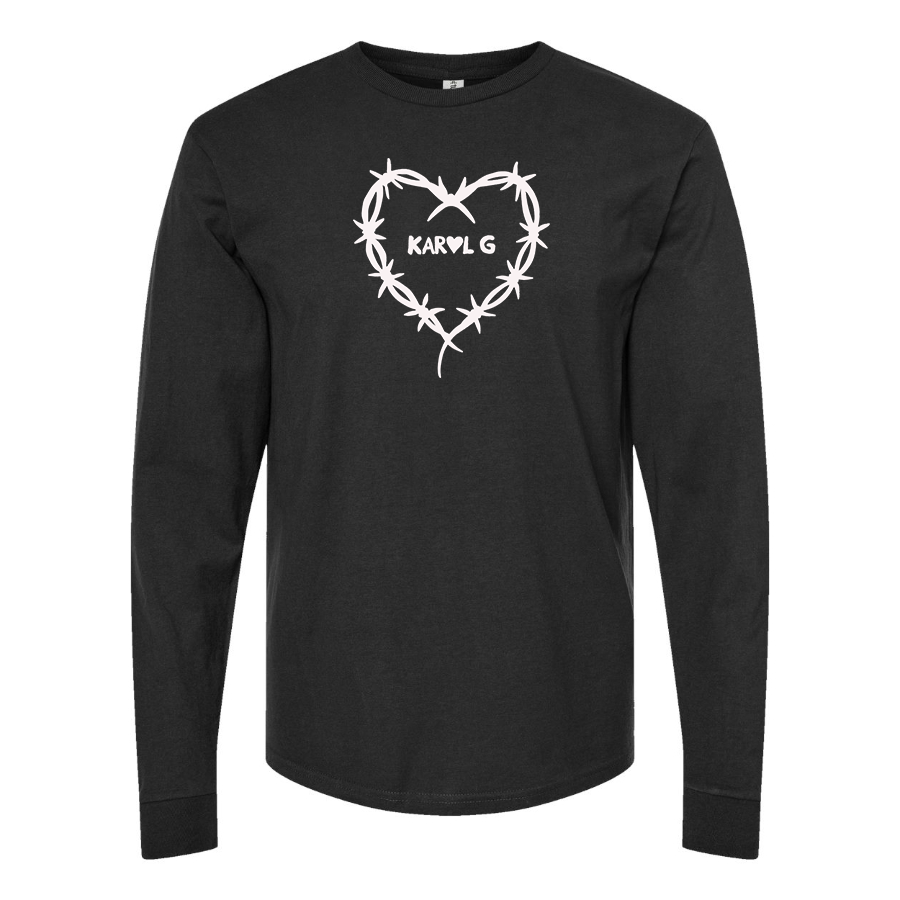 Men's KAROL G Logo Cotton Long Sleeve T-Shirt