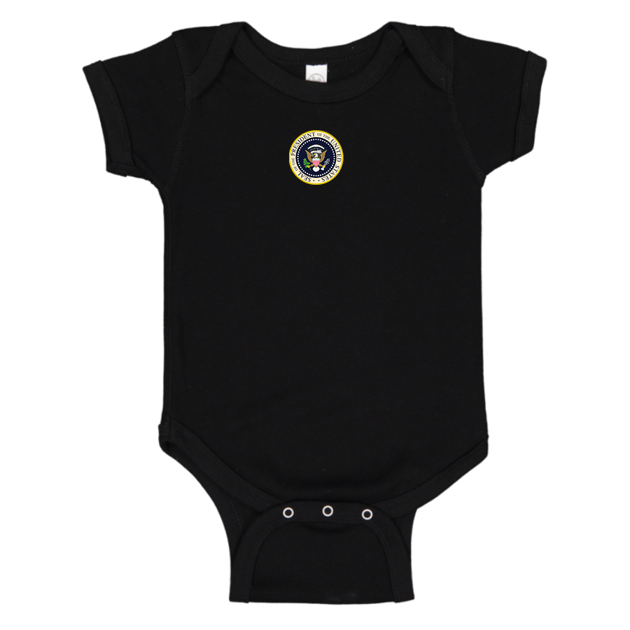 USA President Seal Logo Baby Onesie Romper