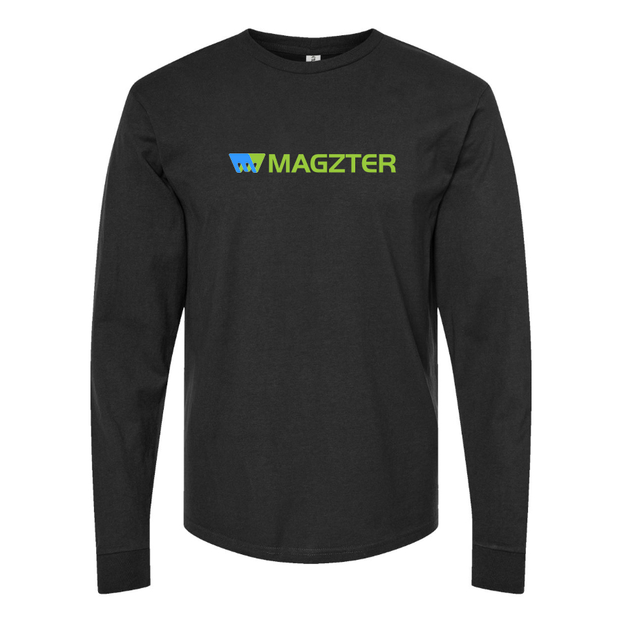 Men's MAGZTER Logo Cotton Long Sleeve T-Shirt