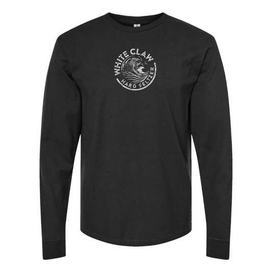 Men's White Claw Logo Cotton Long Sleeve T-Shirt