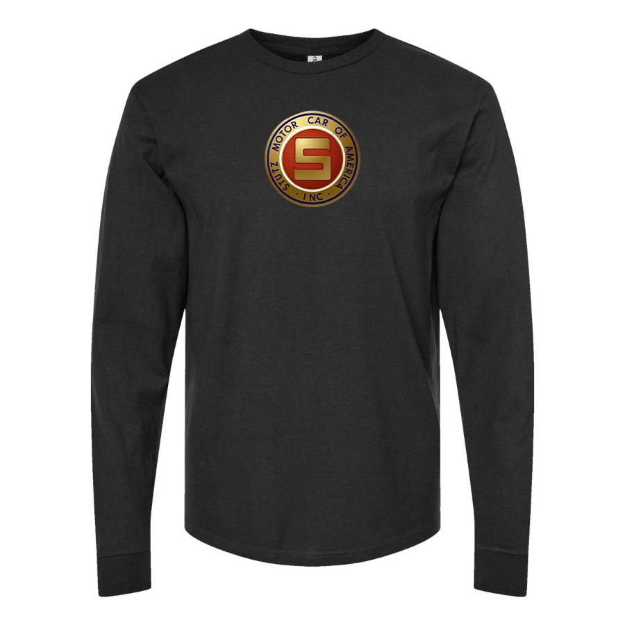 Men's Stutz Motor Company Logo Cotton Long Sleeve T-Shirt