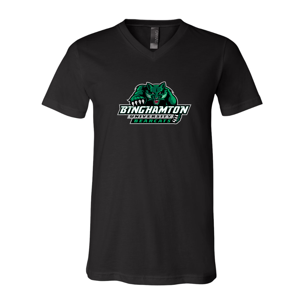 Binghamton Bearcats  BELLA  CANVAS - Jersey V-Neck T-Shirt