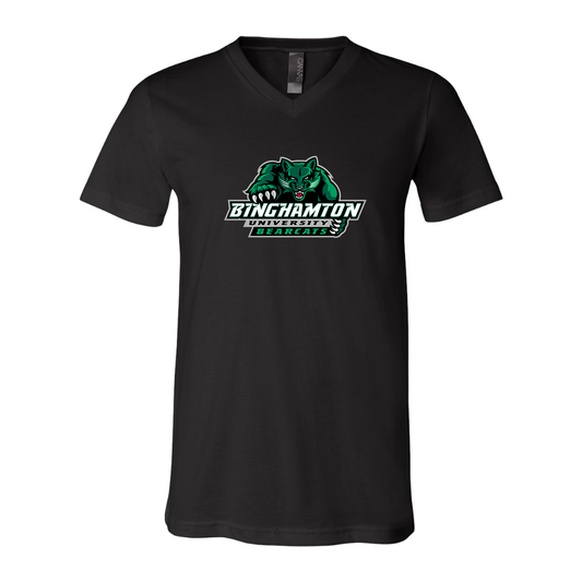 Binghamton Bearcats  BELLA  CANVAS - Jersey V-Neck T-Shirt