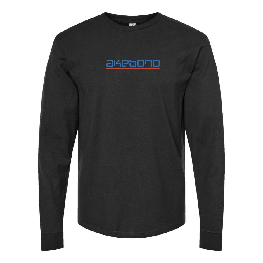 Men's Akebono Logo Cotton Long Sleeve T-Shirt