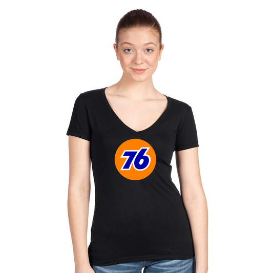 Women's 76 Gas Station  Next Level V-Neck T-Shirt