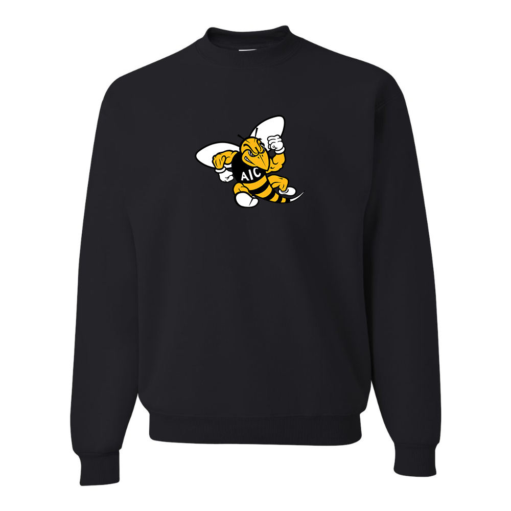 Men's AIC Yellow Jackets  JERZEES NuBlend Crewneck Sweatshirt