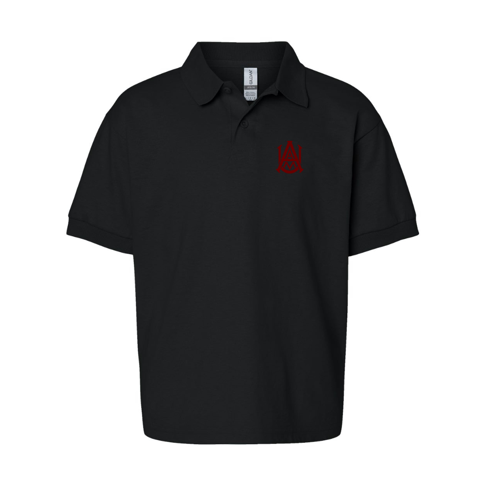 Youth Alabama AM Bulldogs  Gildan Dry Blend Jersey Polo