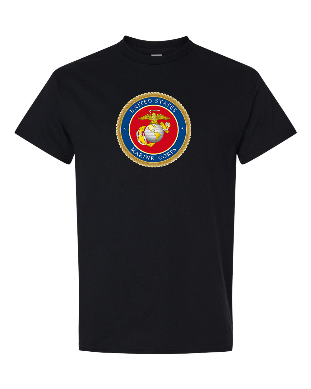 Men's USMC Emblem Gildan Heavy Cotton T-Shirt