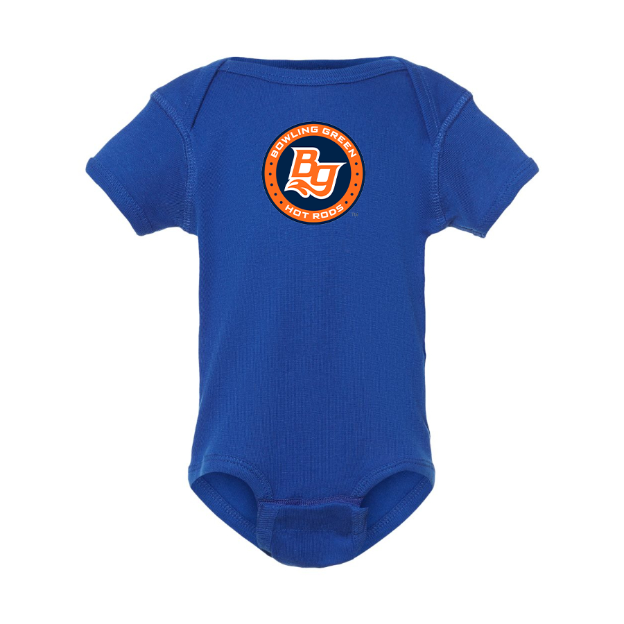 Bowling Green Hot Rods Logo Baby Onesie Romper
