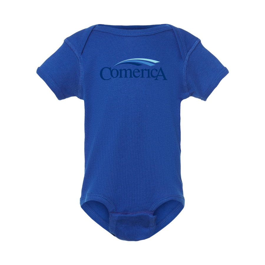 Comerica  Logo Baby Onesie Romper