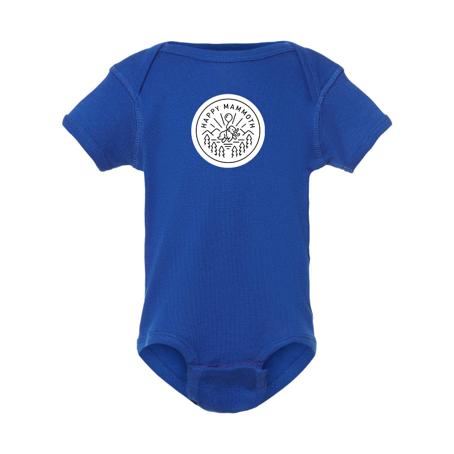 Happy Mammoth Logo Baby Onesie Romper