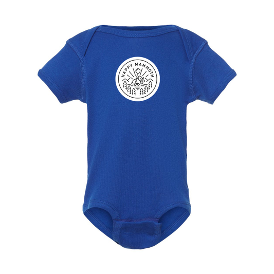 Happy Mammoth Logo Baby Onesie Romper