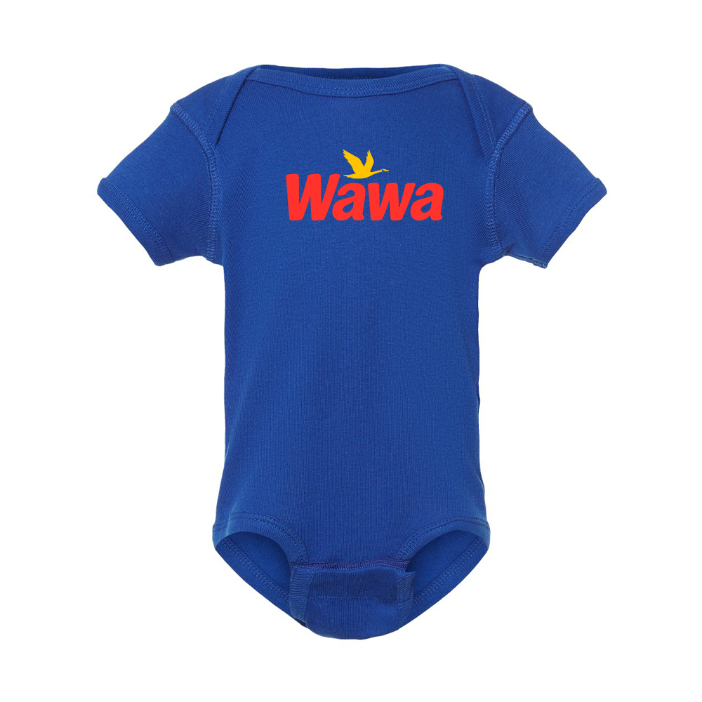 Wawa Gas Station Logo Baby Onesie Romper