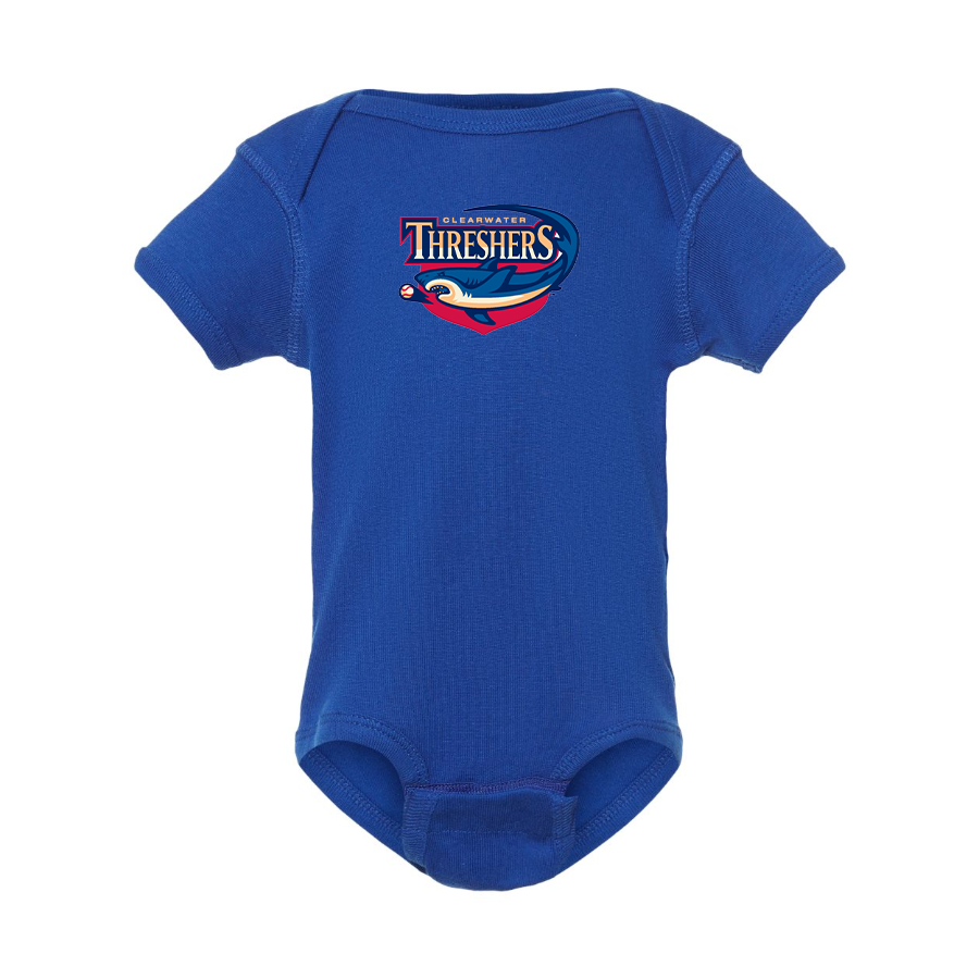 Clearwater Threshers Logo Baby Onesie Romper