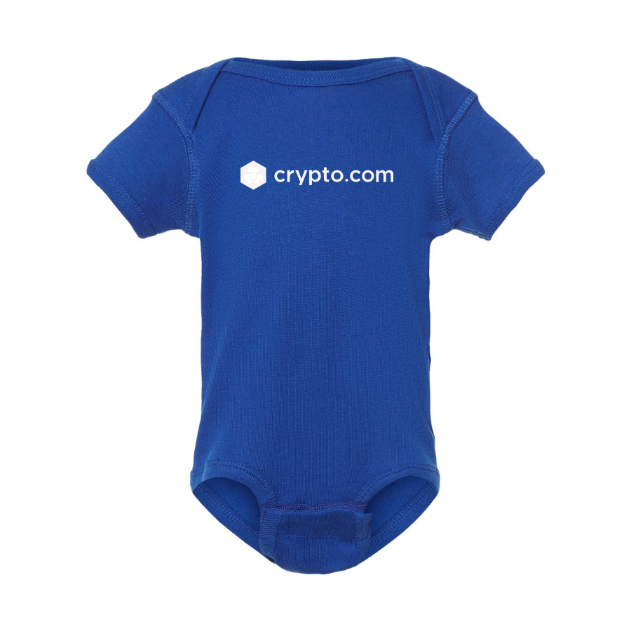 Crypto.Com  Logo Baby Onesie Romper